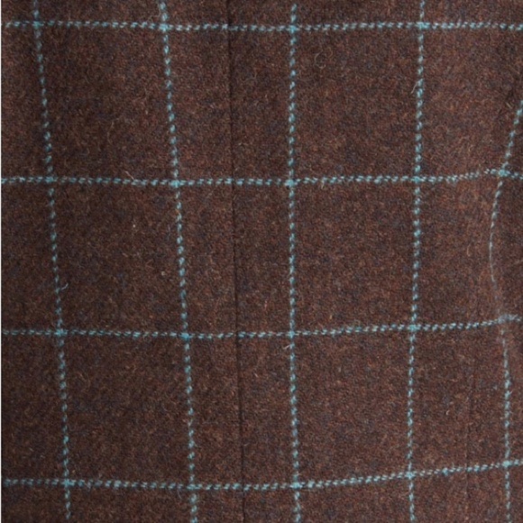 NWOT Rag & Bone Margot Windowpane Plaid Wool Blazer Brown Teal Size 6 - Picture 10 of 12